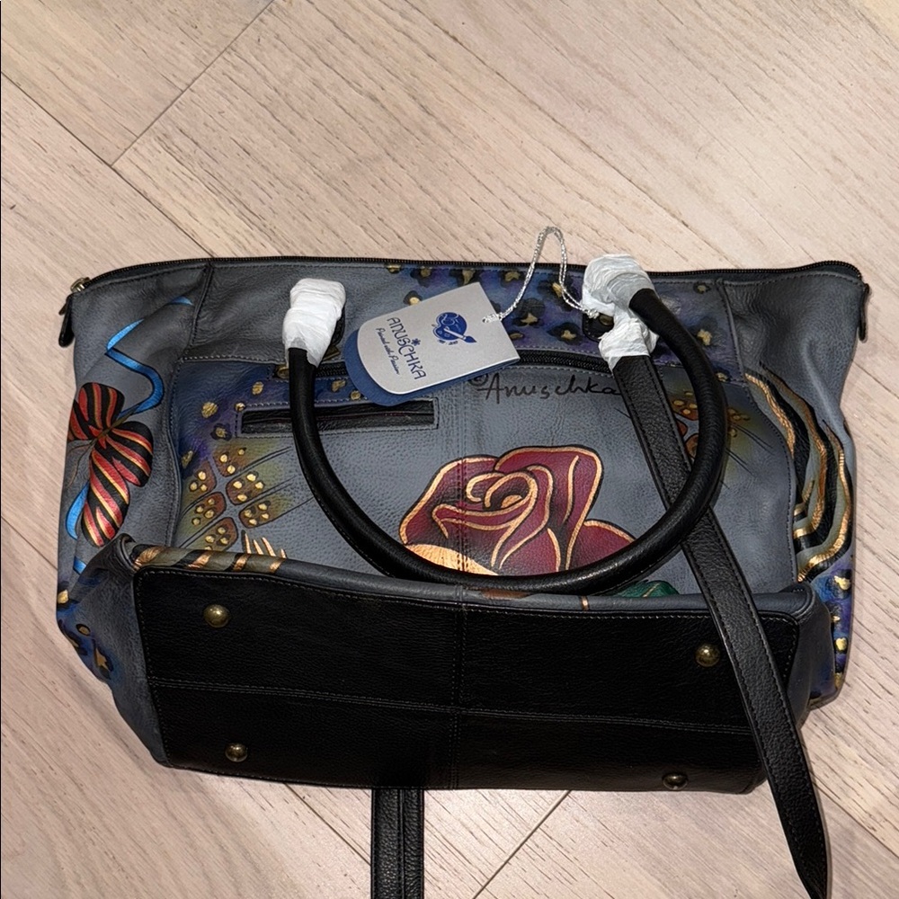 Anuschka Multicolor Artistic Shoulder Bag